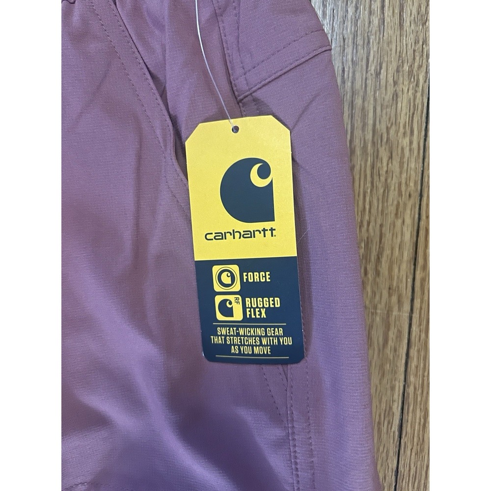 NWT Carhartt Women's Force Cross-Flex Modern Fit Straight Leg Pants Size XS Reg - Picture 4 of 7
